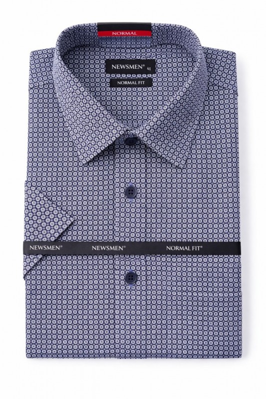 Newsmen elasztikus r.u normál fit ing - Kék mintás Mintás ing Newsmen elasztikus r.u normál fit ing - Kék mintás Mintás ing